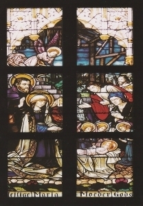 A24 Glas in lood raam 5 Heilige Maria Moeder Gods